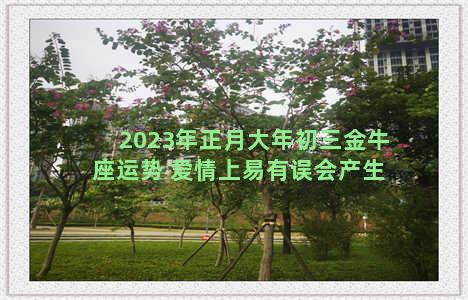 2023年正月大年初三金牛座运势 爱情上易有误会产生